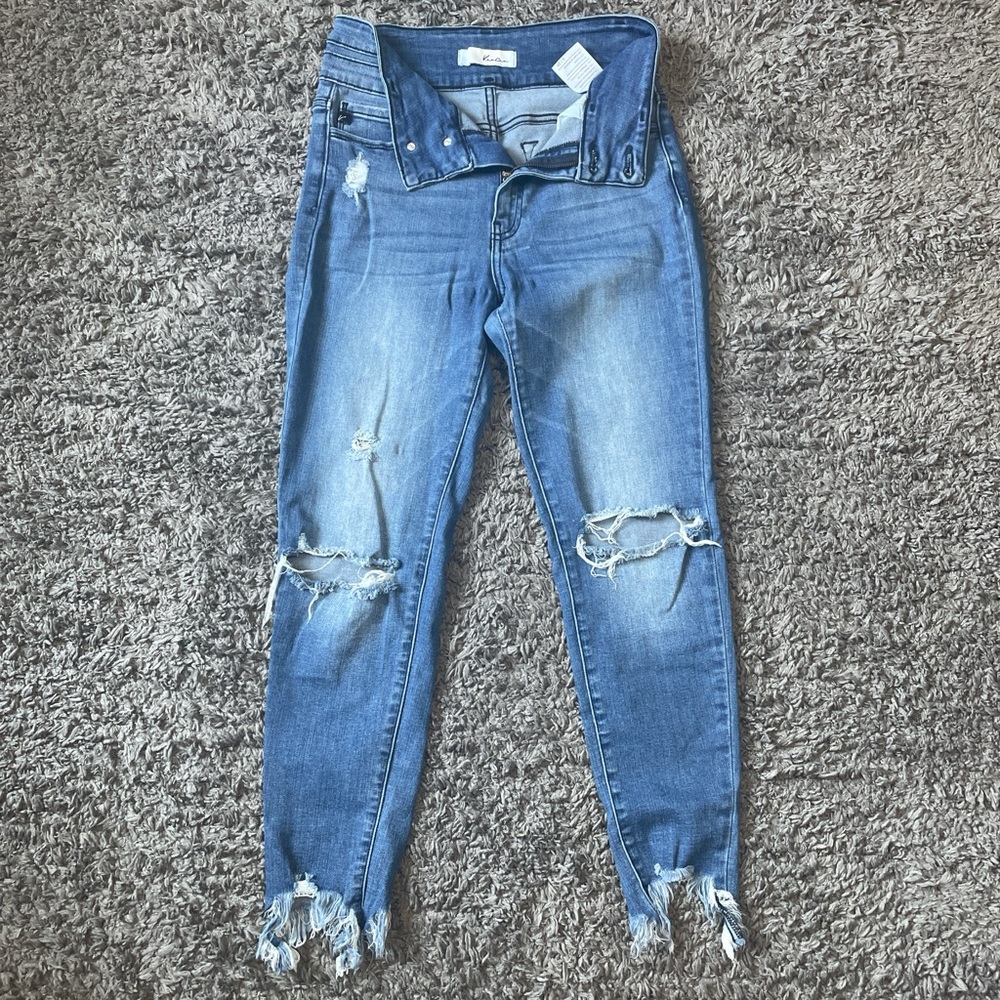 KanCan Ripped Blue Skinny Jeans